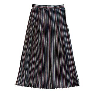 2/$18 Sale! Vintage Pleated Skirt Long Maxi 4 Cowboy Core Striped Grunge